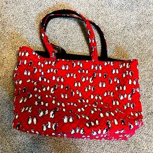 Large Vera bradley Penguin winter tote like new